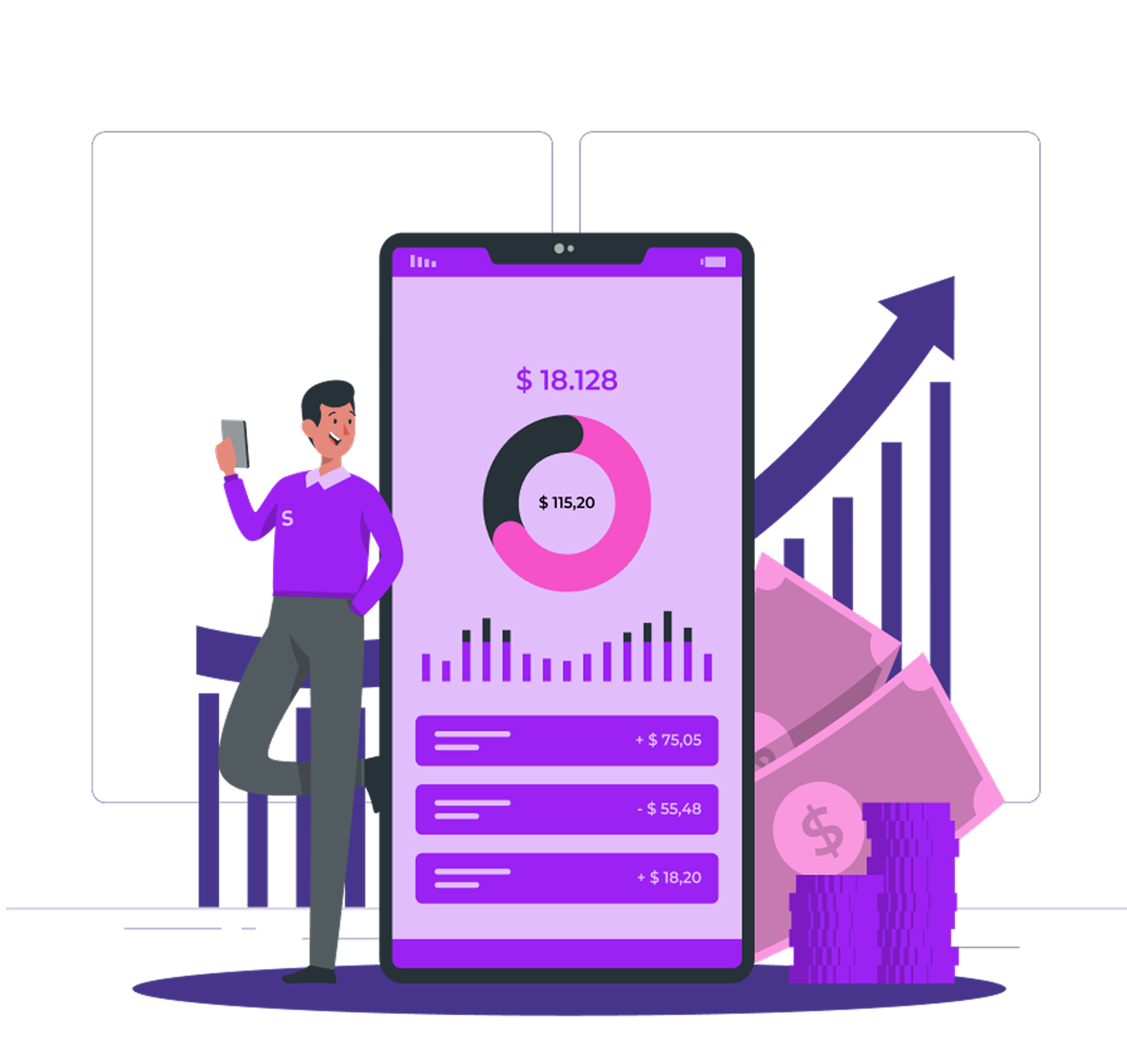 Analytics interface with person